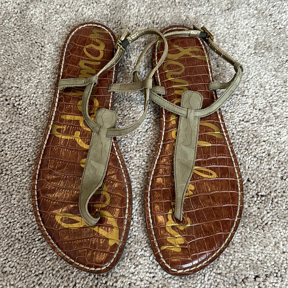 Sam Edelman Gigi Nubuck Sandal in Camo